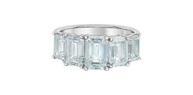 White Gold Lab-Grown Diamond Engagement Ring.