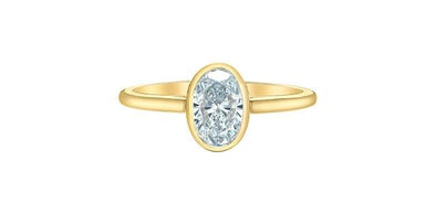 Yellow Gold Lab-Grown Diamond Engagement Ring.