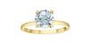 Yellow Gold Lab-Grown Diamond Engagement Ring.