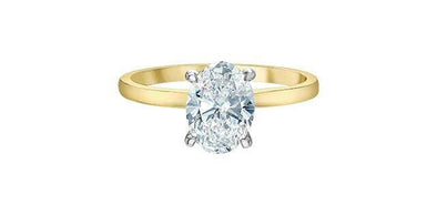 Yellow Gold Lab-Grown Diamond Engagement Ring.