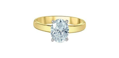 Yellow Gold Lab-Grown Diamond Engagement Ring.