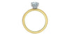 Yellow Gold Lab-Grown Diamond Engagement Ring.