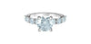 White Gold Lab-Grown Diamond Engagement Ring.