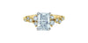 Yellow Gold, White Gold Lab-Grown Diamond Engagement Ring.