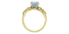 Yellow Gold, White Gold Lab-Grown Diamond Engagement Ring.