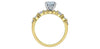 Yellow Gold, White Gold Lab-Grown Diamond Engagement Ring.