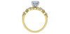 Yellow Gold, White Gold Lab-Grown Diamond Engagement Ring.