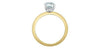 Yellow Gold, White Gold Lab-Grown Diamond Engagement Ring.