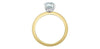 Yellow Gold, White Gold Lab-Grown Diamond Engagement Ring.