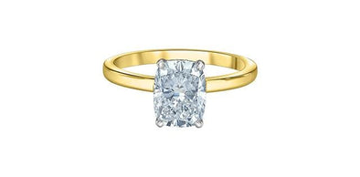 Yellow Gold Lab-Grown Diamond Engagement Ring.