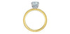 Yellow Gold Lab-Grown Diamond Engagement Ring.