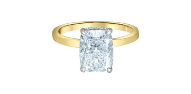 Yellow Gold Lab-Grown Diamond Engagement Ring.