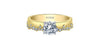 Yellow Gold Canadian Diamond Engagement Ring.
