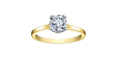 Yellow Gold Canadian Diamond Engagement Ring.