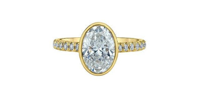 Yellow Gold Lab-Grown Diamond Engagement Ring.