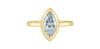 Yellow Gold Lab-Grown Diamond Solitaire Engagement Ring.