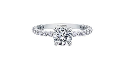 White Gold Canadian Diamond Engagement Ring.