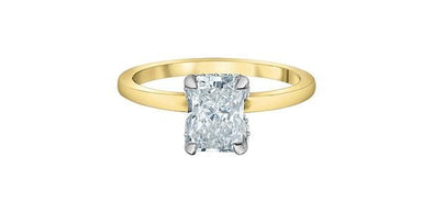 Yellow Gold Lab-Grown Diamond Engagement Ring.