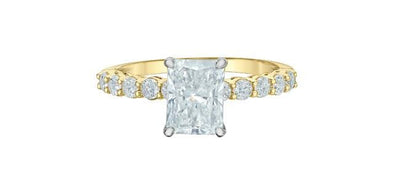 Yellow Gold Lab-Grown Diamond Engagement Ring.