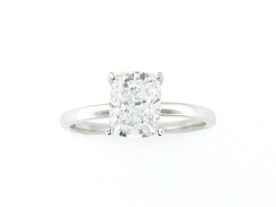White Gold Lab-Grown Diamond Engagement Ring.
