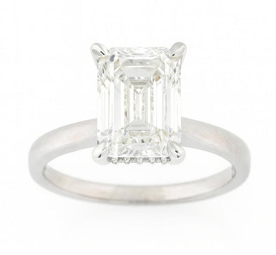 White Gold Lab-Grown Diamond Engagement Ring.