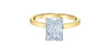 Yellow Gold Lab-Grown Diamond Engagement Ring.