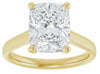 Yellow Gold Solitaire Engagement Ring. Featuring A Signature Created Lab Grown Center Diamond.