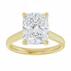 Yellow Gold Solitaire Engagement Ring. Featuring A Signature Created Lab Grown Center Diamond.