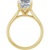 Yellow Gold Solitaire Engagement Ring. Featuring A Signature Created Lab Grown Center Diamond.