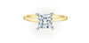 Yellow Gold Lab-Grown Diamond Solitaire Engagement Ring.