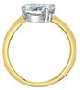 Yellow Gold Lab-Grown Diamond Solitaire Engagement Ring.