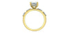 Yellow Gold Lab-Grown Diamond Engagement Ring.