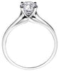 White Gold Canadian Diamond Solitaire Engagement Ring.