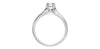 White Gold Canadian Diamond Solitaire Engagement Ring.