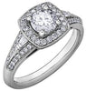 White Gold Canadian Diamond Engagement Ring.