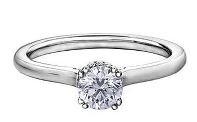 White Gold Canadian Diamond Engagement Ring.
