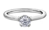 White Gold Canadian Diamond Engagement Ring.