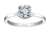 White Gold Canadian Diamond Engagement Ring.