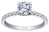 White Gold Canadian Diamond Engagement 0.70 CTR1.00 Ct (CSI), Total Diamond Weight