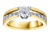 Yellow Gold Canadian Diamond Engagement Ring.