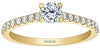 Yellow Gold Canadian Diamond Engagement Ring.