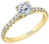Yellow Gold Canadian Diamond Engagement Ring.