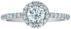 White Gold Lab-Grown Diamond Engagement Ring.