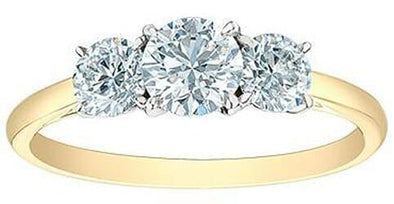 Yellow Gold Engagement Ring. Featuring Signature Created Lab Grown Diamonds.