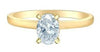 Yellow Gold Lab-Grown Diamond Engagement Ring.