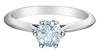 White Gold Lab-Grown Diamond Solitaire Engagement Ring.