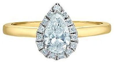 Yellow Gold Lab-Grown Diamond Engagement Ring.