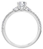 White Gold Canadian Diamond Engagement Ring.