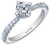 White Gold Canadian Diamond Engagement Ring.