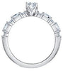 White Gold Canadian Diamond Engagement Ring.